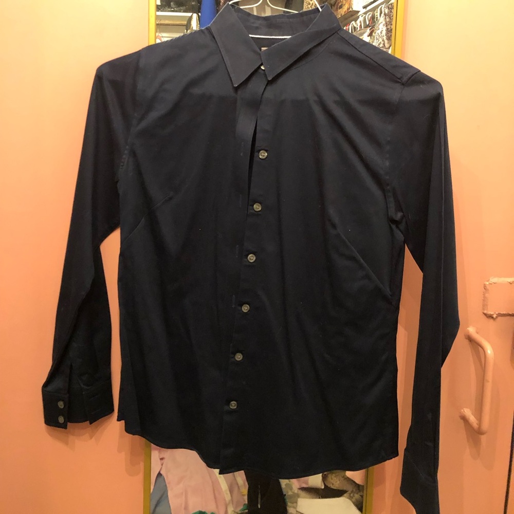 Navy Brooks Brothers button down